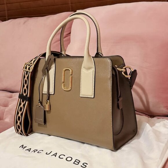 (BRAND NEW) MARC JACOBS Big Shot Color Block Saffiano Leather Satchel - Picture 2 of 10